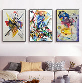 TPFLiving Poster Leinwand / Wassily Kandinsky - Berühmte Motive / mehrere Motive in verschiedenen Größen - OHNE Rahmen - Modell JB1017-C